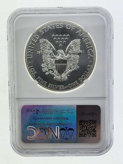 2013 American Silver Eagle, NGC MS69 "Red Book Label"