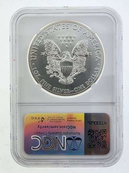 2015 American Silver Eagle, NGC MS69 "Red Book Label"