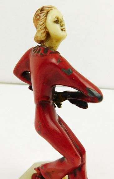 J.B. Hirsch Art Deco Dancer on Marble Base