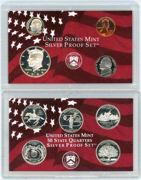 1999 US Silver 9-Piece Proof Set
