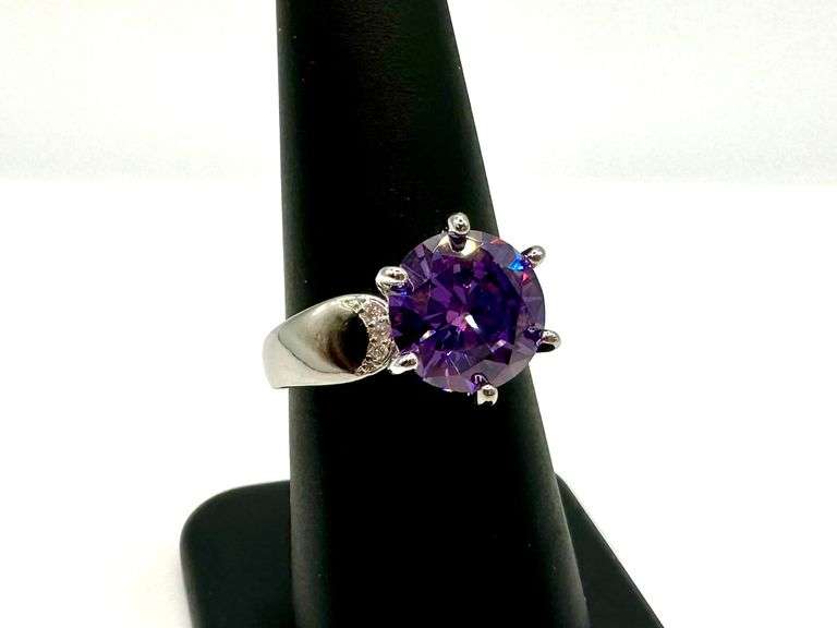 Amazing 3.5 Ct Vs1 Russian Color Change Lab Simulated Alexandrite Ring
