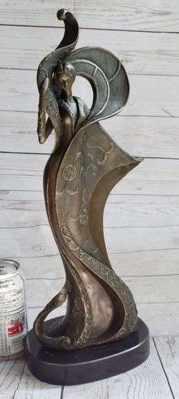 Brown Patina Bronze Sculpture