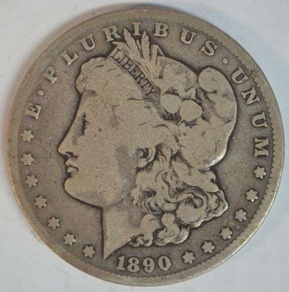 Scarce key date 1890-CC Morgan Silver Dollar in circ