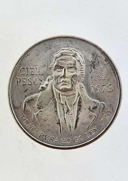 1978 Silver Cien Pesos, Mexico City Mint