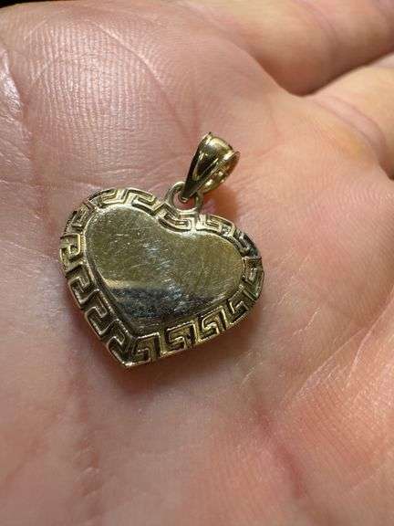 10k Yellow Gold Heart Pendant