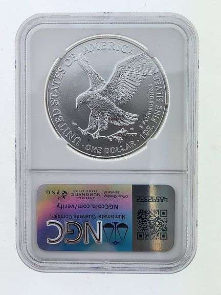 2022 American Silver Eagle, NGC MS69 "Red Book Label"