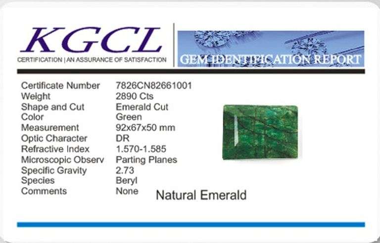 Huge Certified 2890 Ct Museum Size Natural Emerald