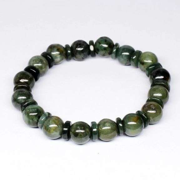 Stylish 173.03ct black and green Burmese Jade! Untreated!