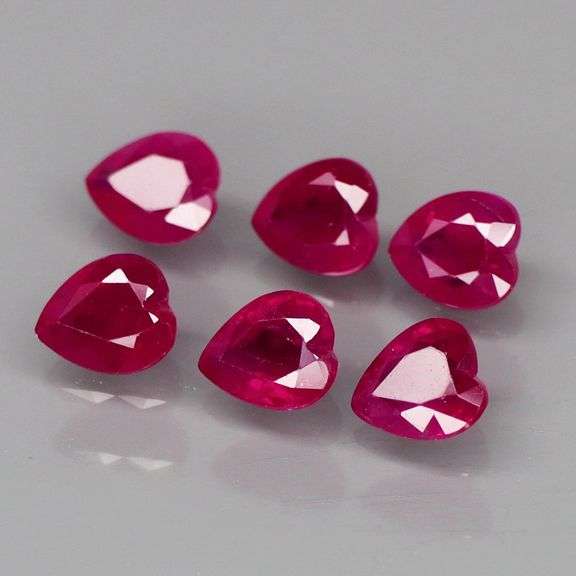 Premium 2.28ct set of Pigeons blood red Burmese Rubies! Heated only!