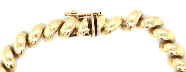 Popular 14K YG San Marco Link Bracelet