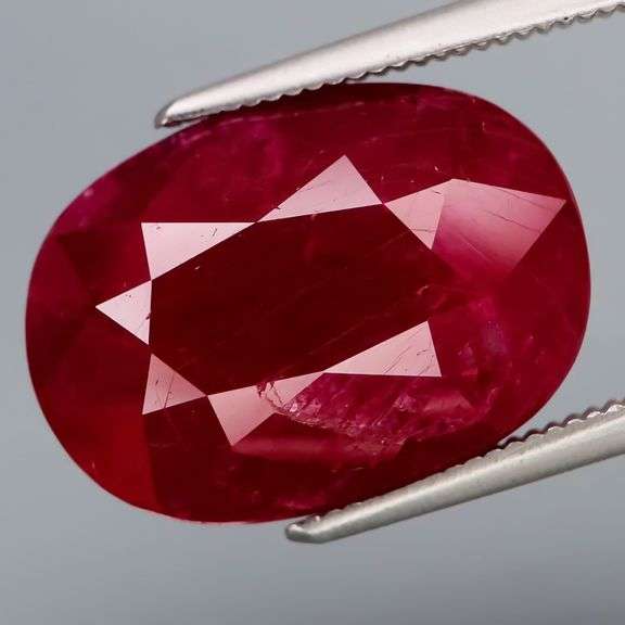UNTREATED! 15.05ct REAL violet red Winza Ruby!