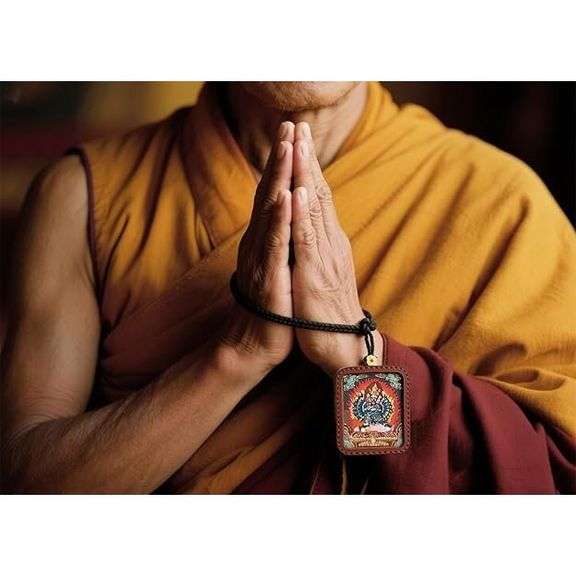 Tibetan Monk Tsa Tsa Buddha Amulet