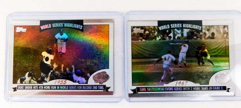4 Topps World Series Highlights Hologram Baseball Cards