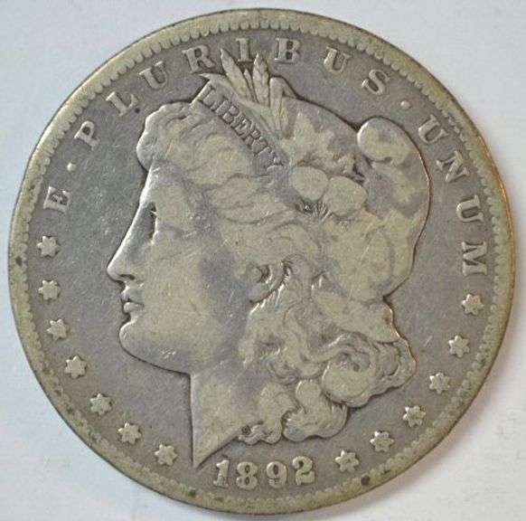 Very scarce 1892-CC Morgan Silver Dollar in circ
