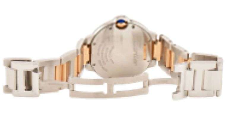 Cartier Ballon Bleu 3754, 36MM, Silver Dial, 18K Rose Gold & Stainless-Steel Watch