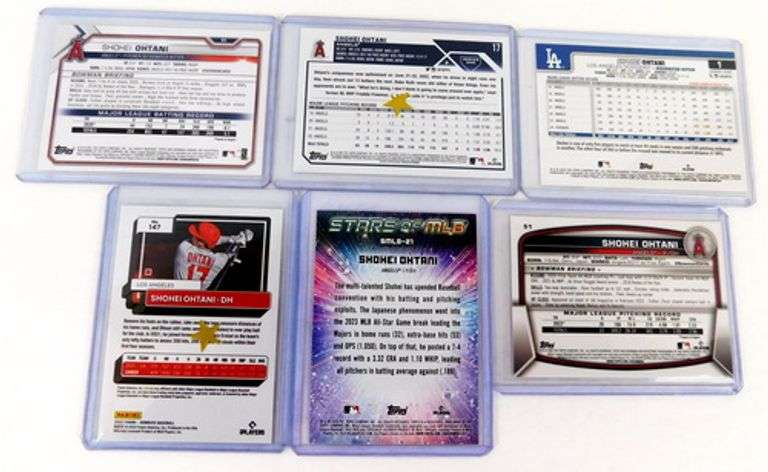 6 Shohei Ohtani Baseball Cards
