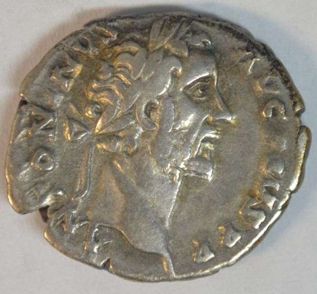Original Antoninus Pius Roman Silver Denarius, 138-161 AD