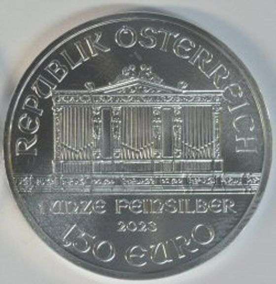 2023 Austrian Silver Philharmonic Coin 1 oz .999 Fine Silver BU