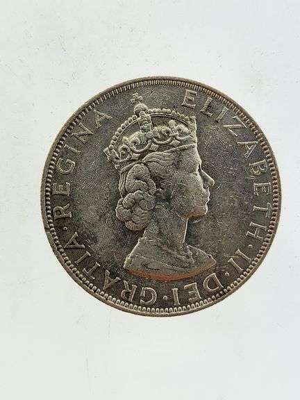 1964 One Bermuda Crown, Silver