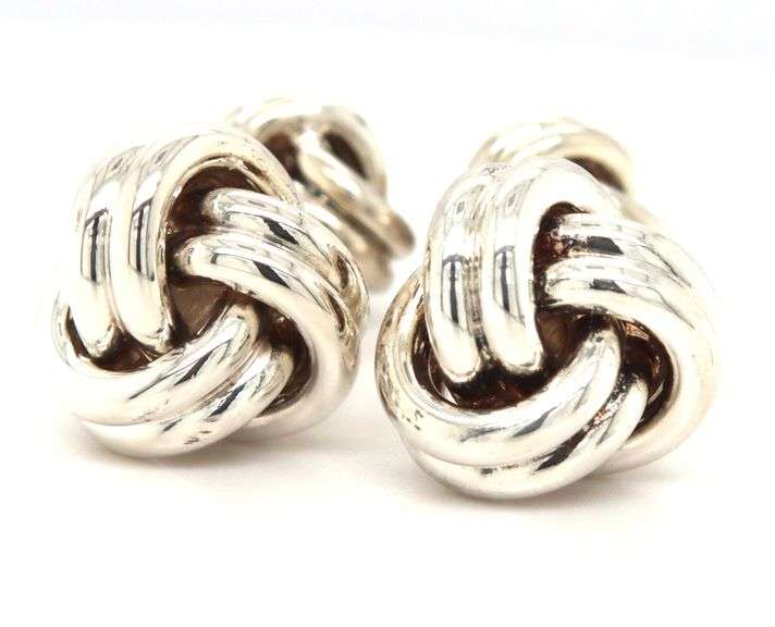 Tiffany & Co double love knot cuff links