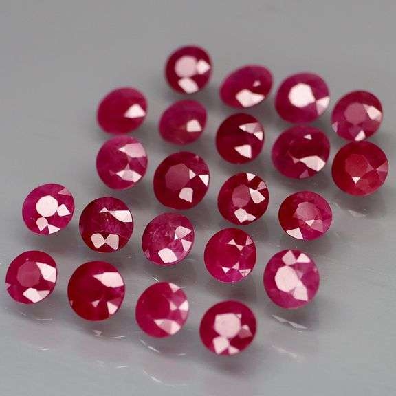 What? 22 individual Rubies weighing 7.72 carats! And they're REAL!