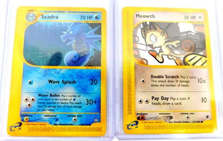 4 Pokémon 2002 Trade Cards