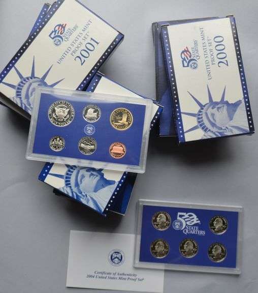 1999-2006 US Proof Sets In Issue Boxs
