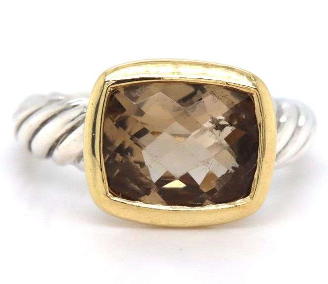 David Yurman Citrine ring in 925 sterling silver