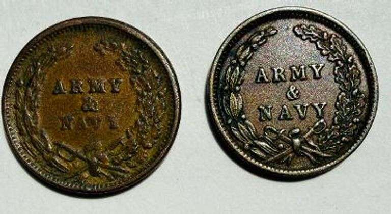 Two Patriotic CW Tokens