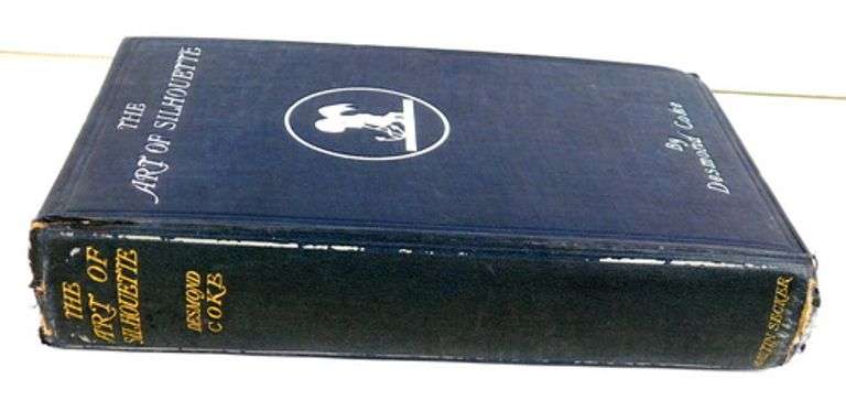 1913 The Art of Silhouette Antique Book