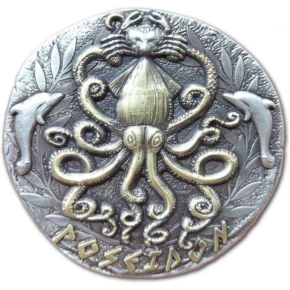 Poseidon Greek Mythology Collectible Coin