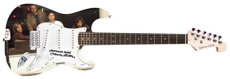 Henry Diltz Photographer Signed Morrison Hotel Doors Custom Graphics Guitar ACOA