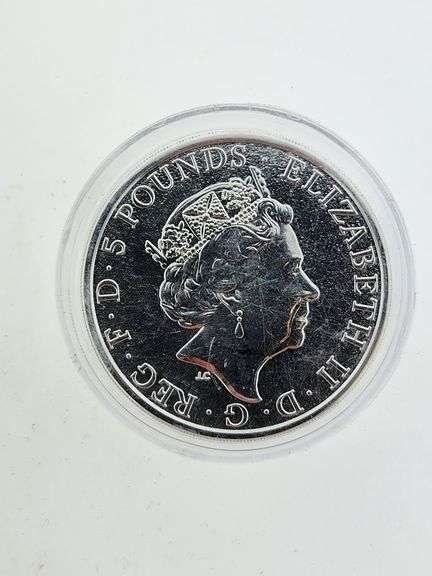 2017 Silver 2 Oz. Red Dragon Of Wales