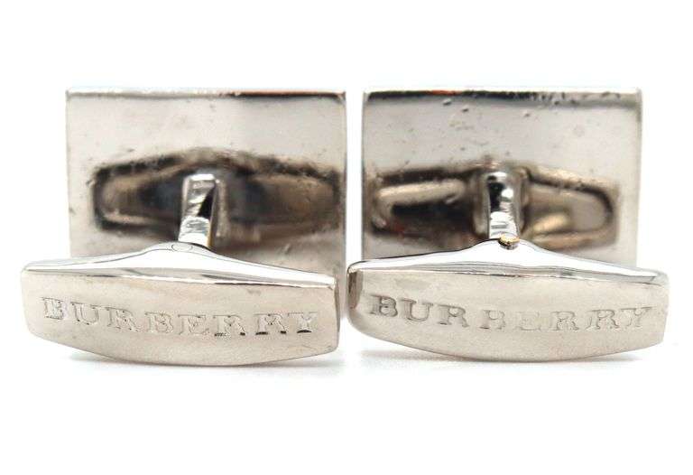 Burberry checkered red cufflinks