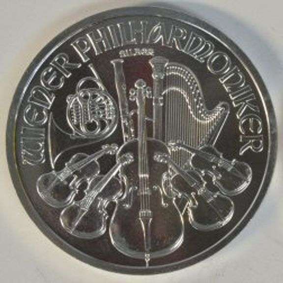 2011 Austria Silver Philharmonic 1 Troy Oz .999 Fine Superb Gem BU Coin
