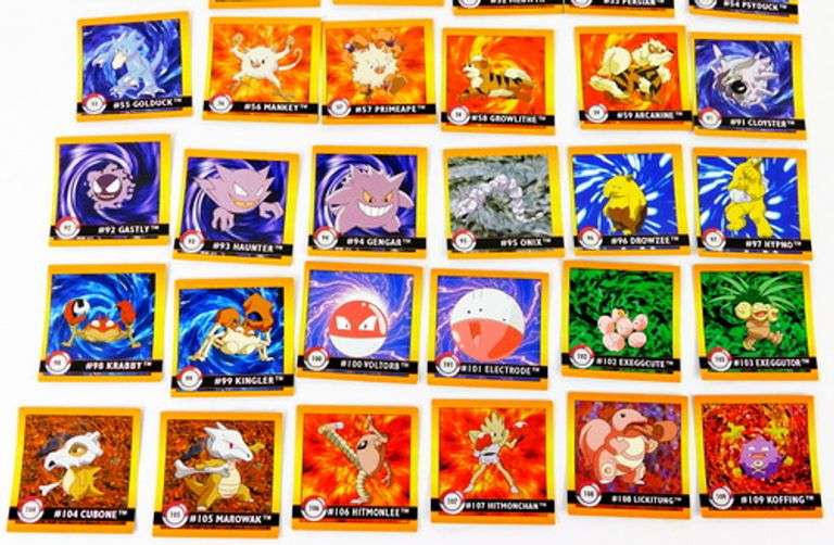 31 Pokémon 1999 Evolution Mini Stickers