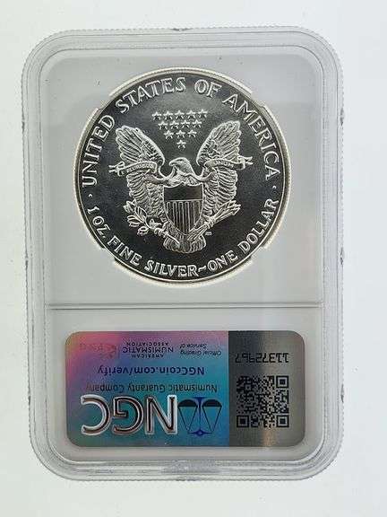 1989 American Silver Eagle, NGC MS69 "Red Book Label"