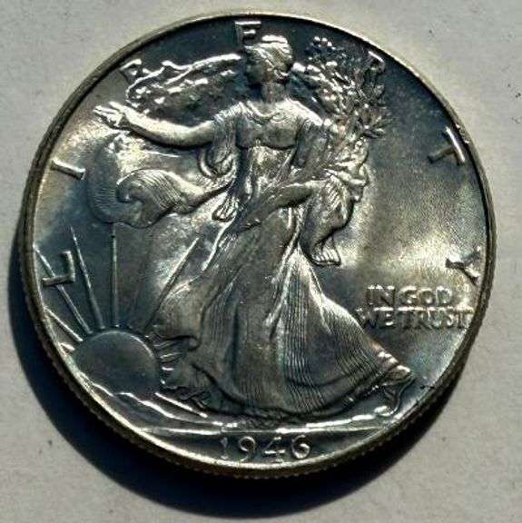 Gem BU 1946 Walking Liberty Half