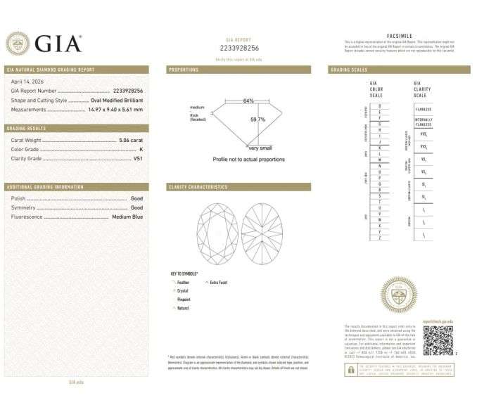 GIA certified 5.92ctw Oval and Half Moon Diamond Three Stone Engagement Ring in 18K