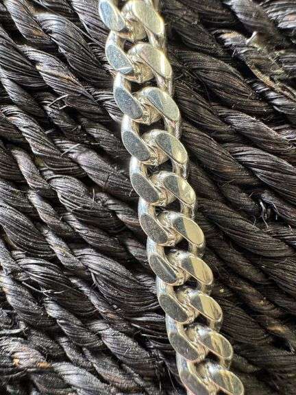 Italian 925 Sterling Silver Diamond Cut 6mm Miami Cuban Chain 20"