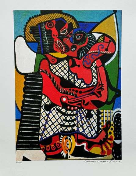 Pablo Picasso, The Embrace, Hand Signed by the Estate