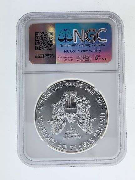 2016 American Silver Eagle, NGC MS69 "Red Book Label"