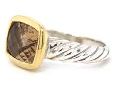 David Yurman Citrine ring in 925 sterling silver