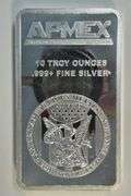 Prooflike APMEX pure .999 fine silver 10 Troy Oz bar in plastic