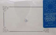 0.52ct round brilliant cut loose diamond