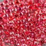 Vibrant color! Diamond cut! 2.90ct hot red Sapphire set!