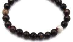 Natural gemstone bangle bracelet