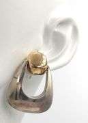 925 Sterling silver Bayanihan modernist post earrings