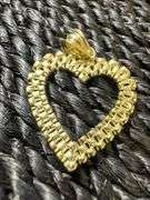 10K Yellow Gold Heart Pendant