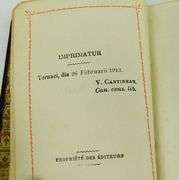 1913 Ave Maria French Leather Prayer Book